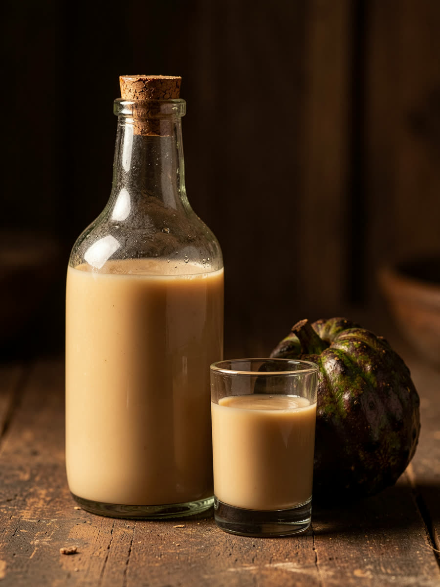 Licor regional artesanal na garrafa